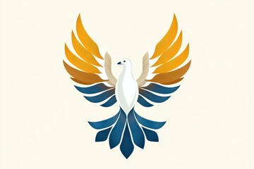 Obraz premium This dove symbolizes the Holy Spirit and serves as a powerful reminder of peace, purity, and faith during Christian celebrations like Maundy Thursday and Palm Sunday