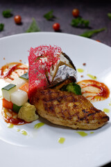 
Grilled Beefsteak, French Fries and Vegetables_5