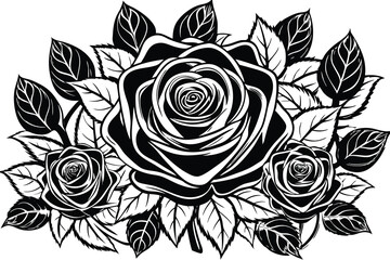 Elegant Rose Silhouette