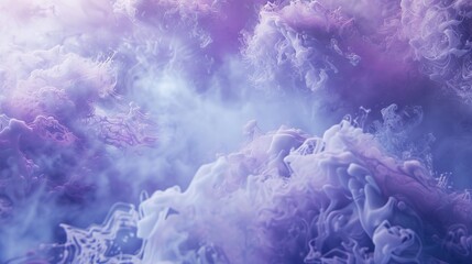 Ethereal plumes of lilac and lavender, a delicate dance of pigment