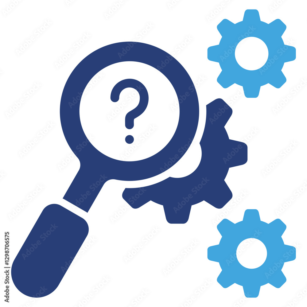 Poster analysis find two color icon