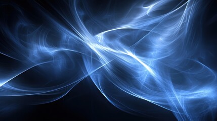 Obraz premium abstract blue energy flow background