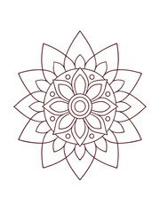 Celtic Knot Mandala – Intricate Adult Coloring Page on White Background
