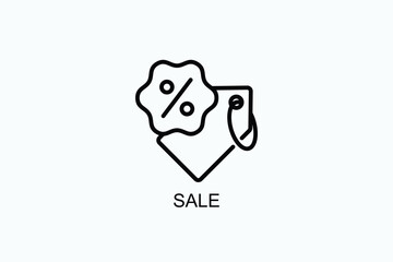 Sale Icon Or Logo Isolated Vector Illustration
