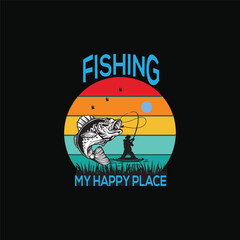 Fishing t-shirt design