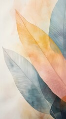 Leaf abstract plant art.