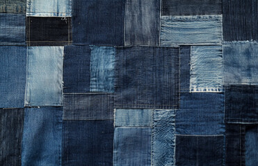 pattern of fabric with patch work.