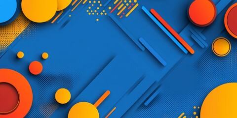 Obraz premium Modern background design featuring geometric shapes and vibrant colors