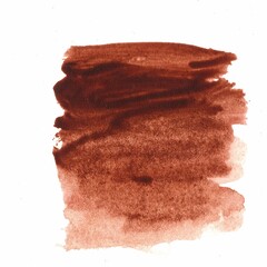 Brushstrokes showing a sample colour of watercolour paint on a white background.