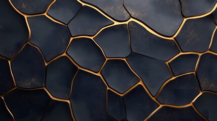 Abstract metallic patterns resembling cracked earth, symbolizing modern design and artistic creativity
