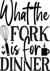 What the fork Is for dinner SVG