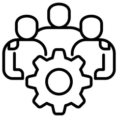 Teamwork Line Icon