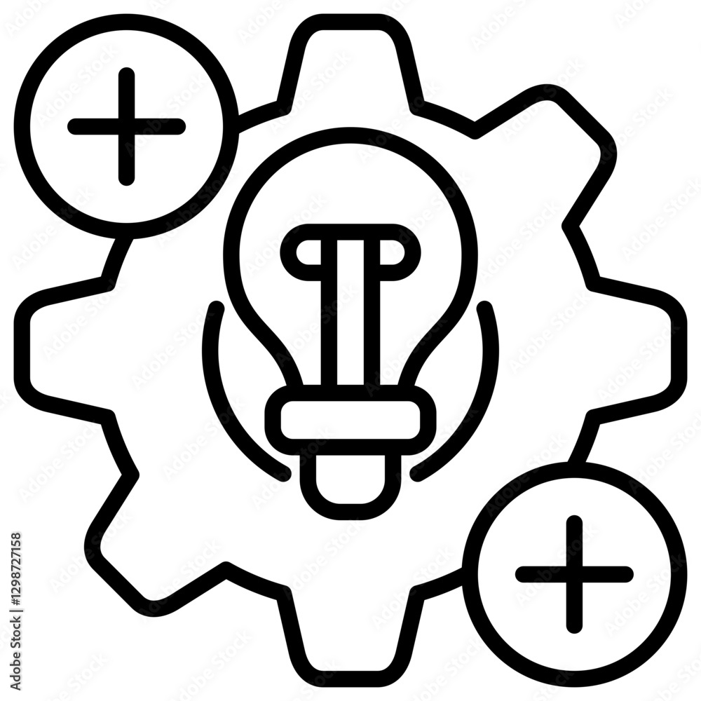 Poster method line icon