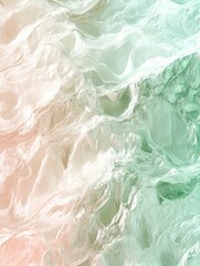 Obraz premium Abstract terrain formation with fluid waves and soft color gradations