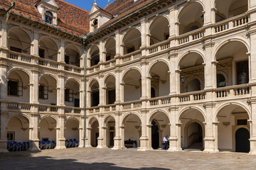 Obraz premium Landhaus or Parliament building of Stiermarken (Steiermark) region in the center of Graz in Stiermarken region in Austria