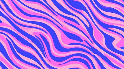 Fototapeta premium A vibrant pink and purple abstract pattern featuring flowing, wavy lines, evoking a sense of movement and energy.