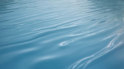Serene Aqua Water Surface Texture Gentle Ripples and Light Reflections
