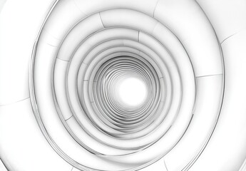 Obraz premium Abstract Spiral Tunnel Design with Bright Center Light Effect