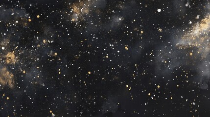 Fototapeta premium Galaxy starry night sky with glowing stars and cosmic dust, vast universe, deep space exploration, astronomy background for science and technology projects.