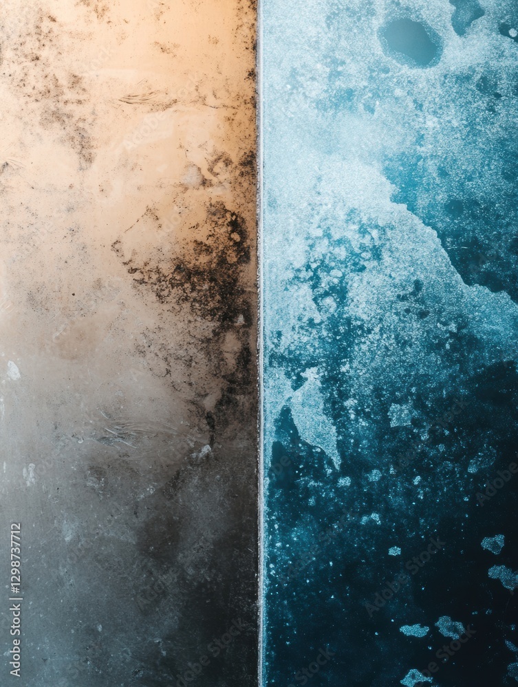Leinwandbilder textured wall surfaces showing a contrast of colors in an artistic display of light and shadow in a 