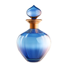 Elegant Blue Perfume Bottle Luxurious Scent Sophisticated Design