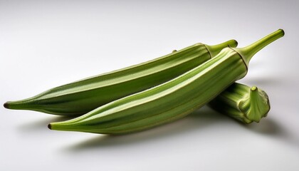 Obraz premium okra on the white background