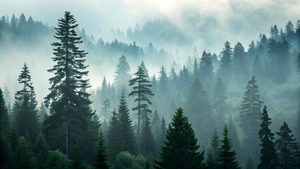 Fototapeta premium morning in the mountains