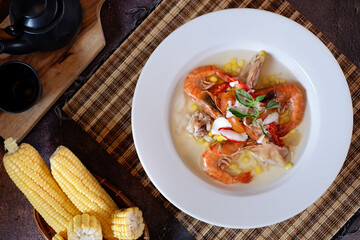 somtum  Papaya Salad testy diet Cooked Shrimp Salad Chinese rice noodle salad 02
