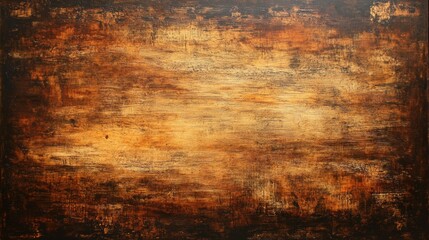 Abstract textured background in warm tones of gold and brown for use in design projects, wallpapers, and artistic compositions, creating a rustic feel.