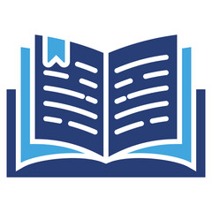 Open Book Two Color Icon
