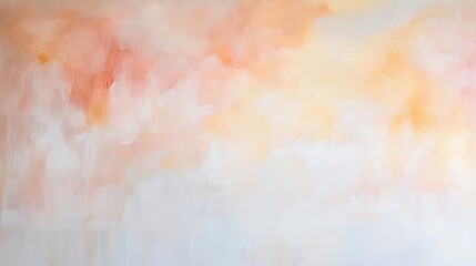 Fototapeta premium Abstract pastel art background with soft blended colors in shades of orange, pink, and white for modern design, wallpaper, and home decor projects.