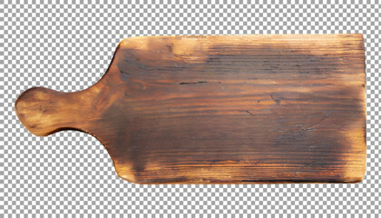 cutting board, Vintage Wooden Chopping Board Isolated on Black Background on transparent background, png, psd
