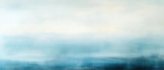 Fototapeta premium Abstract landscape blue and white color gradient background for modern art, interior design, wallpaper, and creative projects featuring soft hues and textures.