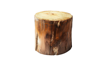 Firewood on transparent background