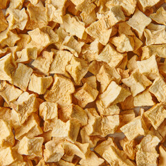 Dried fruit date detail pear on the table up view.