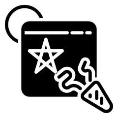 Holiday icon, glyph icon style