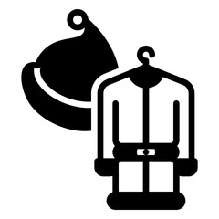 costume icon, glyph icon style