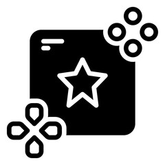 game icon, glyph icon style