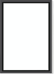 Blank picture frame for photographs. Vector illustration