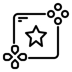 game icon, line icon style