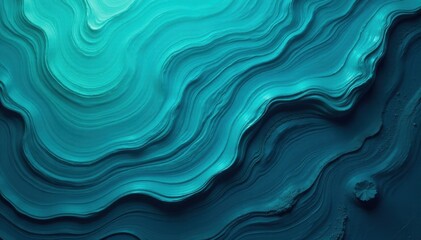 Fototapeta premium Deep teal and navy, swirling paint-like texture, nature, element