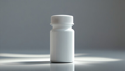 medicine bottle with blank label