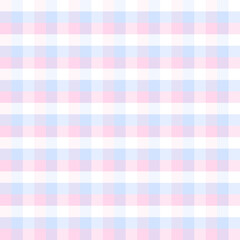 Soft Pastel Pink and Blue Gingham Checkered Seamless Pattern for Cute and Minimalist Designs, Pastel pink and blue gingham check seamless pattern

