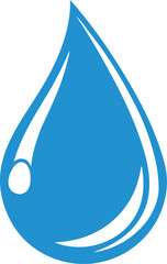 Drop icon on white background. Water icon. Vector.