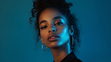 Portrait Photography Session in Studio with Soft Lighting and DSLR Camera