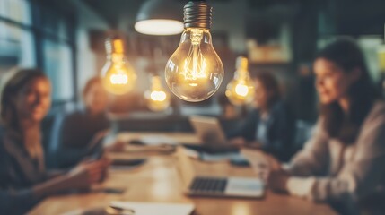 Diverse Professionals Collaborating in a Brainstorming Session