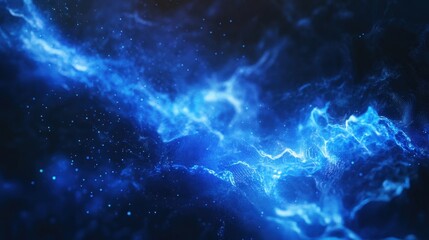 Fototapeta premium abstract blue energy wave background