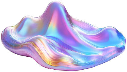 Holographic Fluid Ripple - Iridescent Spectrum Futuristic