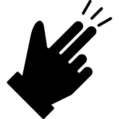 Obraz premium Hand Gun Gestures Icon