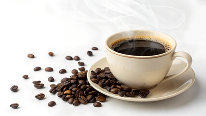 Fototapeta premium cup of coffee on the table